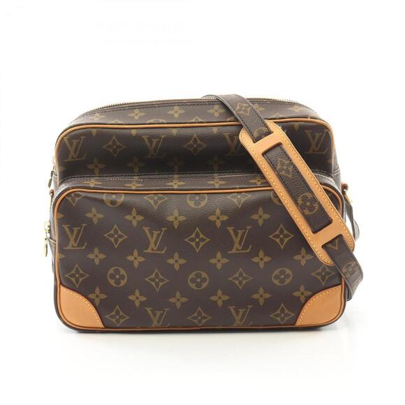 LOUIS VUITTON Brown Monogram Leather Shoulder Bag - Picture 1 of 11